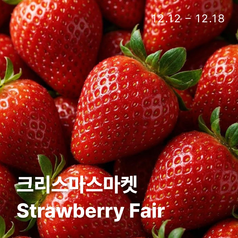 크리스마스마켓 딸기 페어 쿠폰