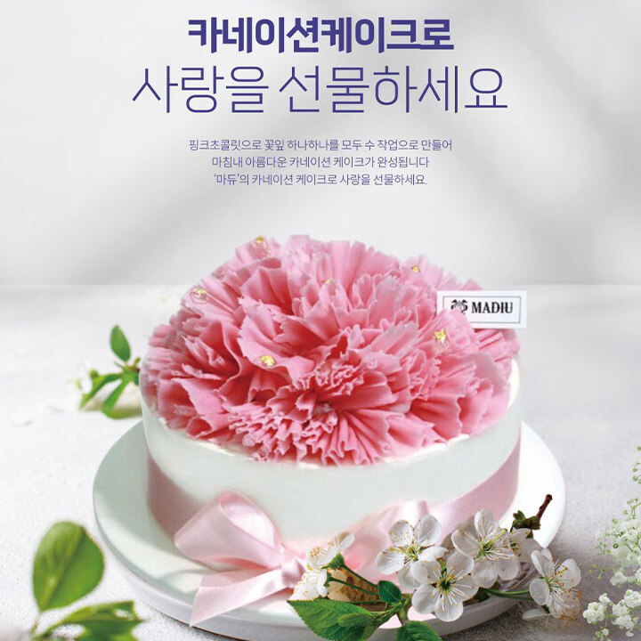 [마듀] 가정의 달 카네이션 케이크 출시